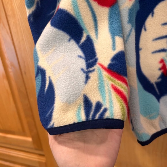 Patagonia Synchilla Fleece Pullover XXS Tropical Leaves Print Womens - Picture 2 of 8